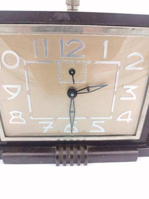 RARE 1930S ART DECO BAKELITE FRENCH  CLOCK BY JAPY NOT  TESTED!!!!
