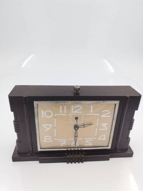 RARE 1930S ART DECO BAKELITE FRENCH  CLOCK BY JAPY NOT  TESTED!!!!