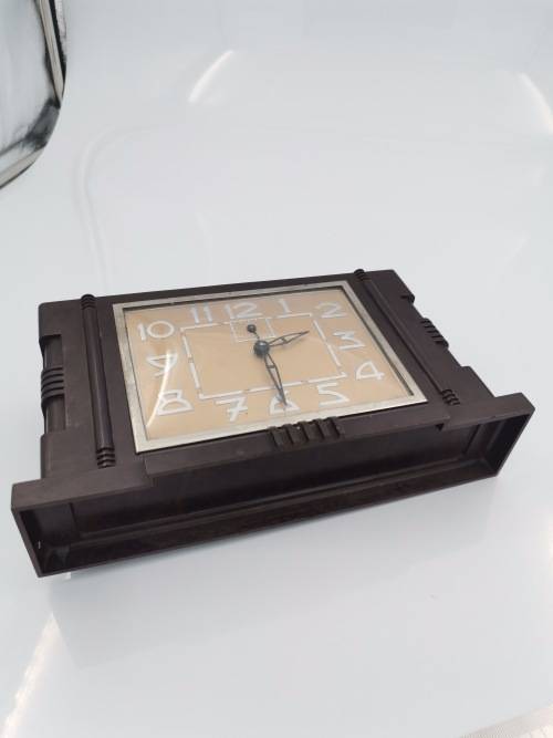 RARE 1930S ART DECO BAKELITE FRENCH  CLOCK BY JAPY NOT  TESTED!!!!