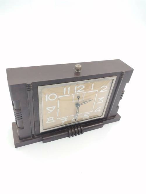 RARE 1930S ART DECO BAKELITE FRENCH  CLOCK BY JAPY NOT  TESTED!!!!