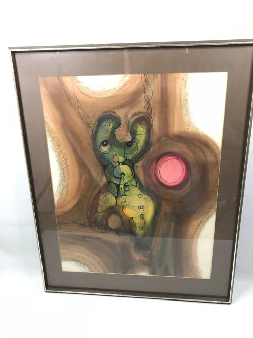 ORIGINAL LARGE Hargreaves Ntukwana SIGNED  PIECE SIZE 78CM X 63CM !!!!