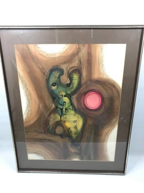 ORIGINAL LARGE Hargreaves Ntukwana SIGNED  PIECE SIZE 78CM X 63CM !!!!