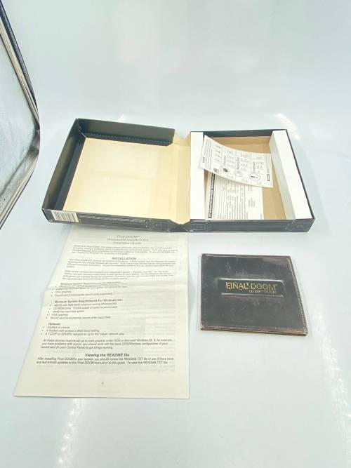 RARE BIG BOX 1996 FINAL DOOM PC GAME !!!!!