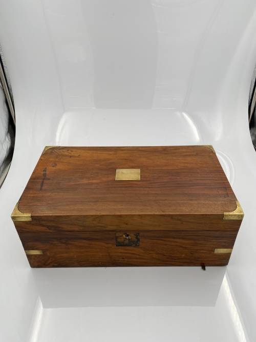 LARGE 40CM BOX AS FOUND ON PICTURES NEEDS BRASS PLATE BUT A STUNNING PIECE!!!!