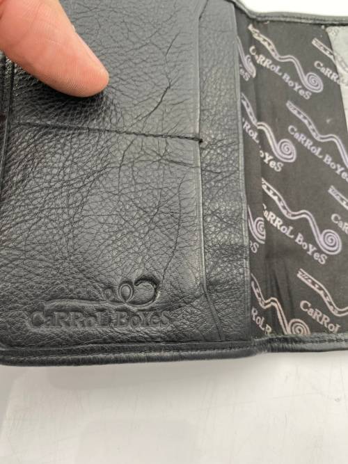 GENUINE LEATHER CARROL BOYES CARD HOLDER !!!