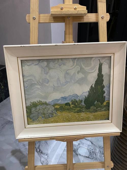 Wheat Field with Cypresses (1889) by Vincent Van Gogh PRINT SIZE 57CM X 47CM !!!!