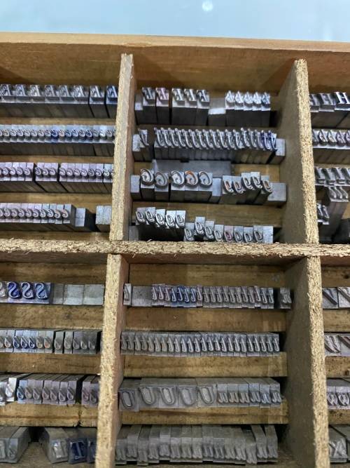 Massive collection of type letter  press massive collection bid for all !!!