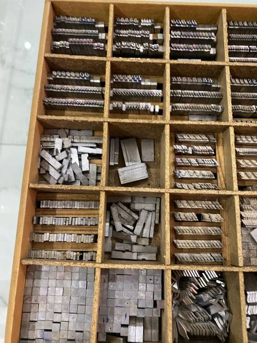 Massive collection of type letter  press massive collection bid for all !!!