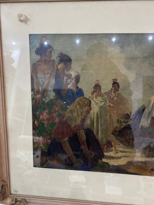 SIR WILLIAM RUSSELL FLINT PRINT SIZE 73CM x 60CM !!!