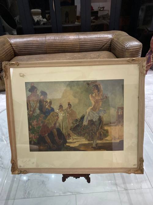 SIR WILLIAM RUSSELL FLINT PRINT SIZE 73CM x 60CM !!!
