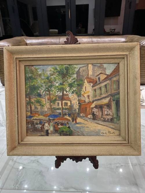 Charles Blondin 1913-1991 ORIGINAL OIL ON CANVAS PAIN SIGNED  SIZE 45CM X 37CM