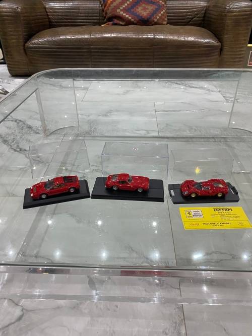 3 highly detailed Ferrari scale 1:43 models bid for all !!!!