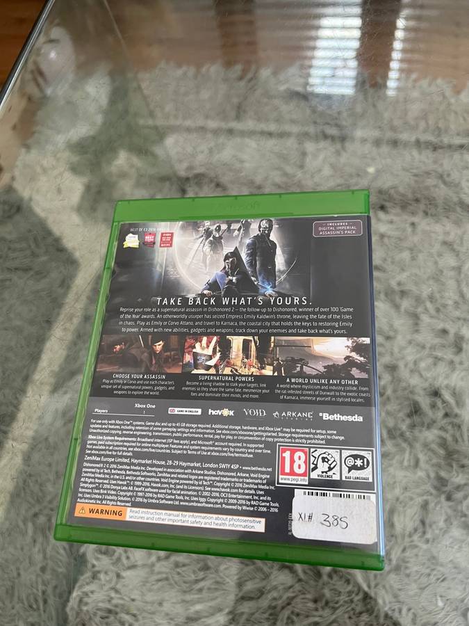 XBOX ONE DISHONORED 2