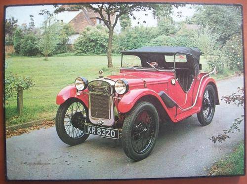 Plaque of a Vintage Car