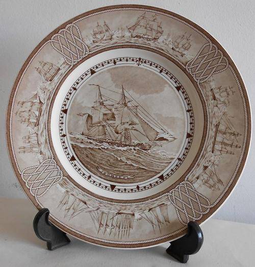 Wedgwood American Sailing Ship Plate "Somers"