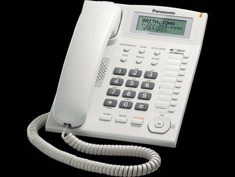 Panasonic Corded Phone. Model KX-TS880SA. Supports Call ID and Headphone