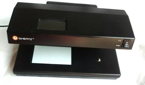 GHERTZ Fake Money Cash Detector with UV Blue Lamp