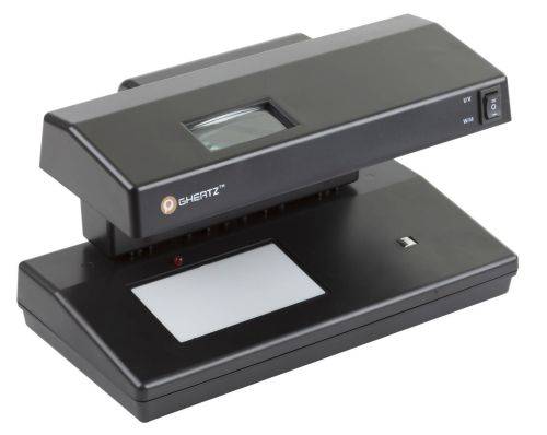 GHERTZ Fake Money Cash Detector with UV Blue Lamp