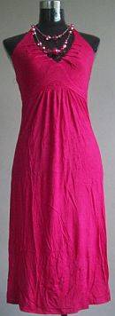 Lovely Cotton Summer Dress, Comes with Necklace
