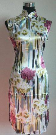 Chinese Satin Dress. To Fit 34