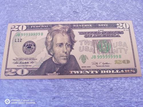 24k Gold Plated $20 Note