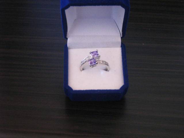 White Gold Gemstone Ring