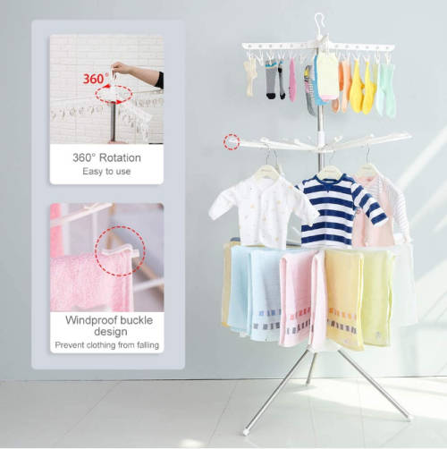 Versatile Space Saving Laundry Dryer Rack 170cm