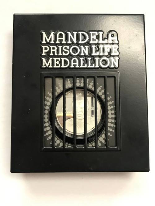 House of Mandela Royal African Mint  1oz Silver Mandela Prison Life Medallion