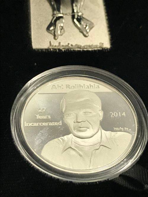 House of Mandela Royal African Mint  1oz Silver Mandela Prison Life Medallion