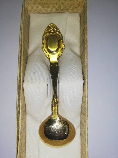 Eetrite Gold Plated Sugar Spoon - with box
