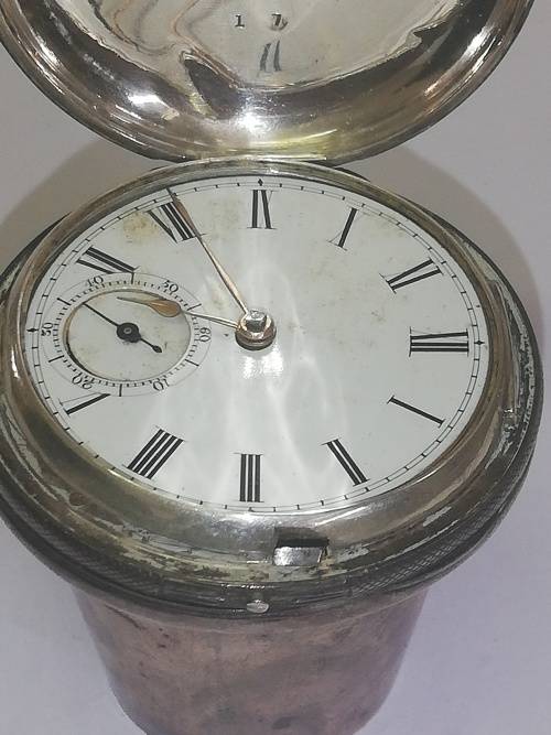 Hallmark silver watch cane top