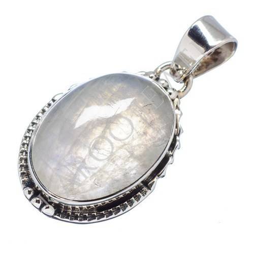 KJ COLLECTION - Natural RAINBOW MOONSTONE in Sterling Silver