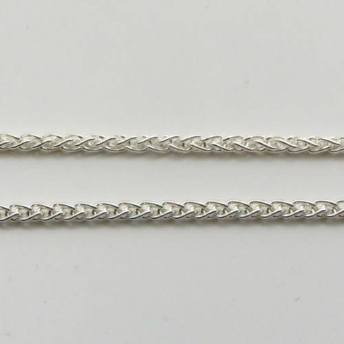 45cm Sterling Silver WHEAT neckchain (1.5mm)