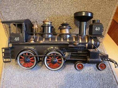Tin train ornament