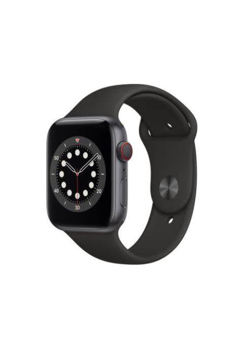 Apple Watch Series Series 6/44mm - Space Grey, Black Sport Band and GPS