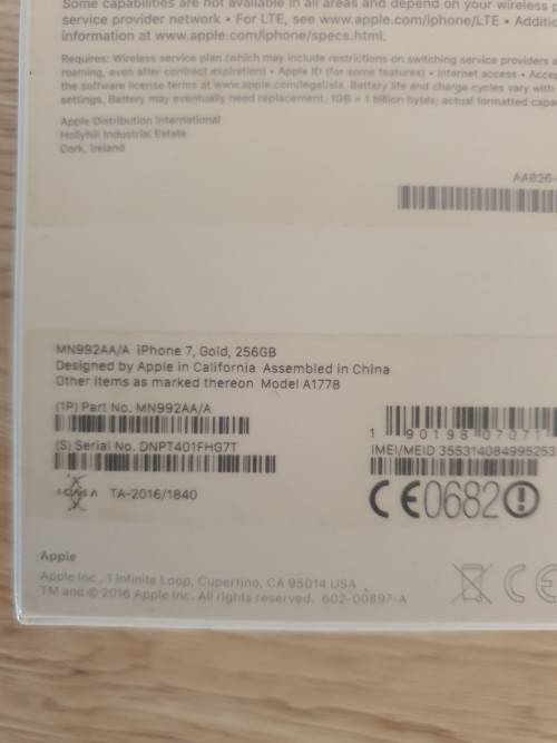 Genuine Apple iPhone 7 | 256GB | Gold | Quick Delivery