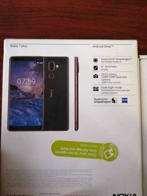 Nokia 7 Plus Smartphone (64GB, 4GB RAM, Copper)