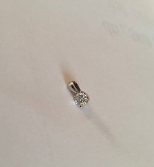 BROWNS 9k White Gold Diamond Ring and 18k Pendant Set - Certificate Included