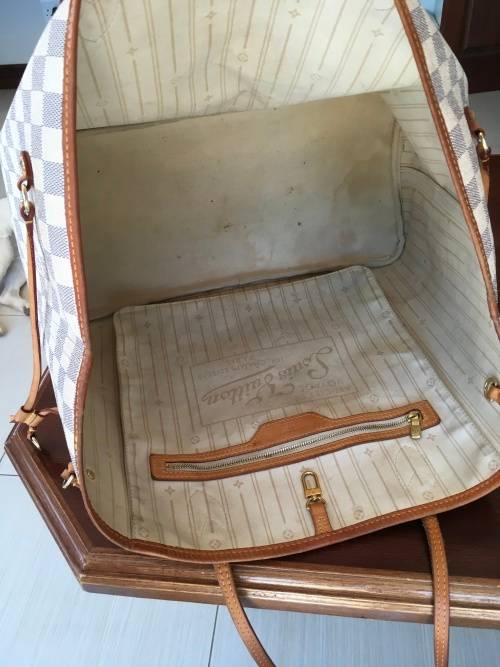 Authentic LOUIS VUITTON Neverfull GM Damier Azur Tote Bag