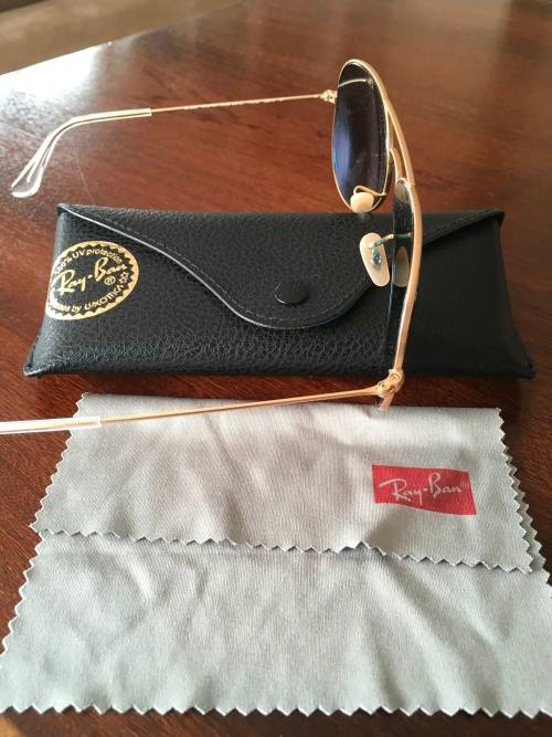 RAY BAN AVIATOR LARGE METAL BLUE