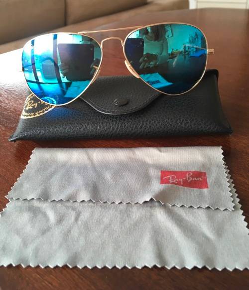 RAY BAN AVIATOR LARGE METAL BLUE
