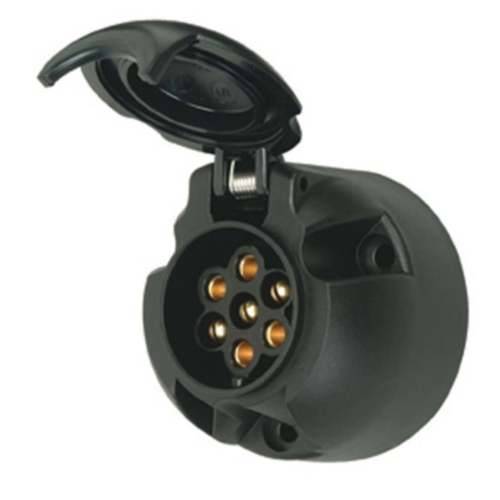7 Pin 12V Plastic Trailer Plug Socket - Female