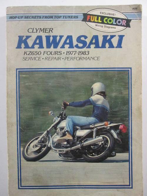 Clymer Kawasaki KZ 650 fours 1977-1983