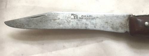 COLLECTIBLE OKAPI GERMANY LOCK BLADE POCKET KNIFE SLENDER BLADE