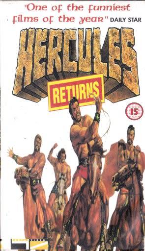 VHS CASSETTE : ` HERCULES RETURNS  `  1993 AUSTRALIA  DIRECTED BY DAVID PARKER