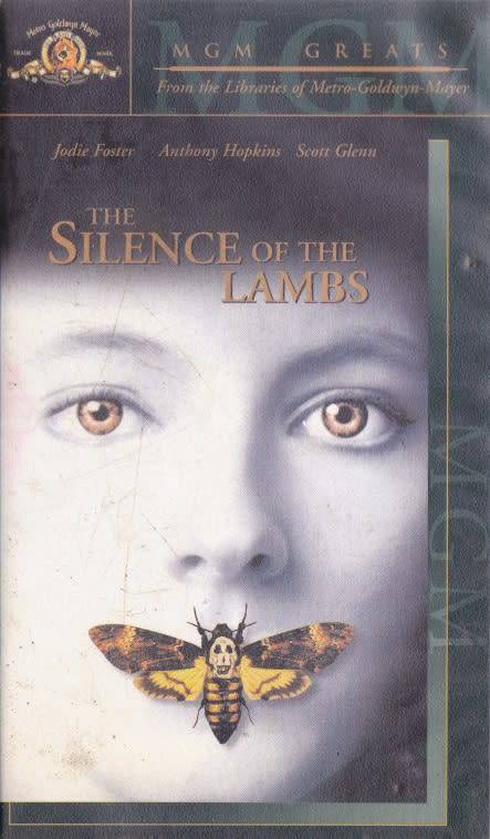 VHS CASSETTE : ` THE SILENCE OF THE  LAMBS ` JODIE FOSTER, ANTHONY HOPKINS ,SCOTT GLEN