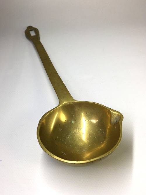 SOLID BRASS KITCHEN LADLE