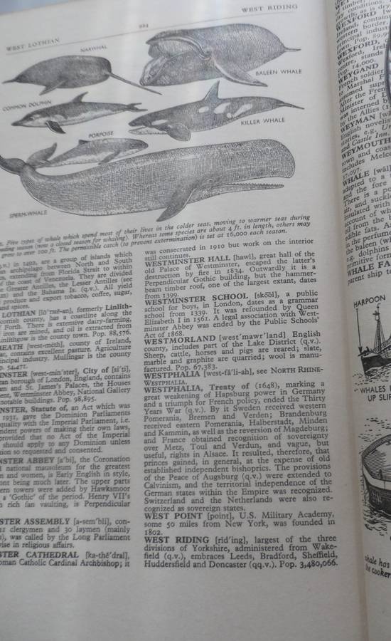 OLDHAMS  THE ILLUSTRATED ENCYCLOPAEDIA  VINTAGE HARD BOUND REPRINT 1960, 969 pages 20 pics fc 37 bw