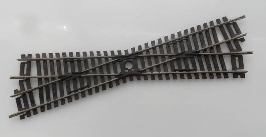 HO RAIL TRACKs , LIMA ITALY , 1 X DIAMOND CROSSING ,   220 mm /  8 1/ 4 ins  ,