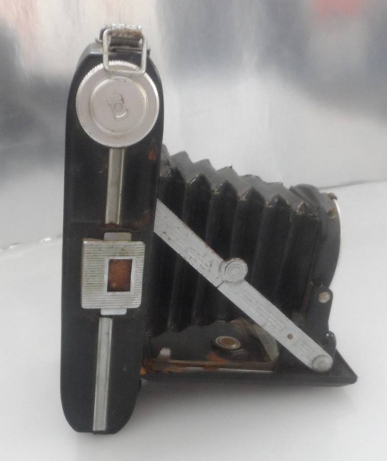 VINTAGE  1952 , ANSCO VIKING , READY SET CAMERA & LEATHER CAMERA CASE